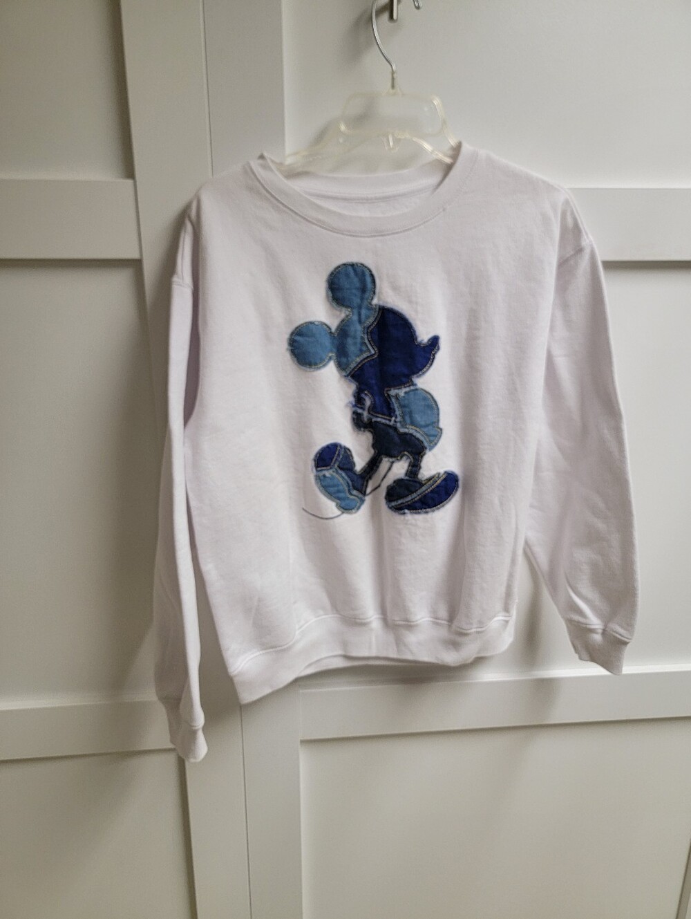 Disney White Sweatshirt with Mickey Mouse Graphic